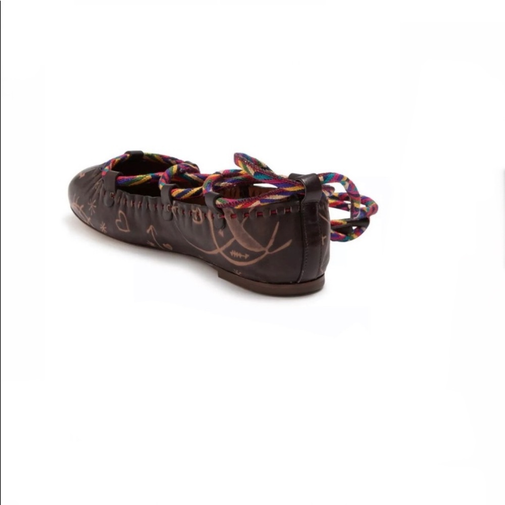 Valentino Garavani Ankle Tie Ballet Flats Leather - Picture 12 of 16